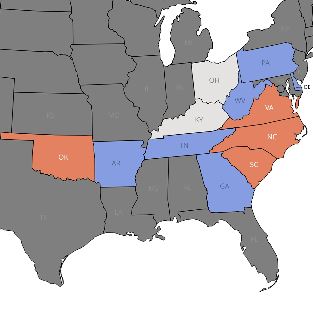 VW_website_coverage-map_041125 Vascular Wellness vascular access services coverage map